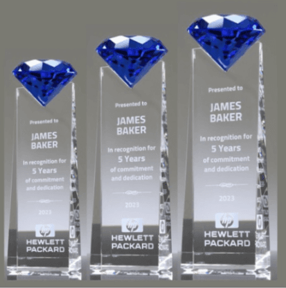 Crystal Trophy - 10.5 Inch - 1