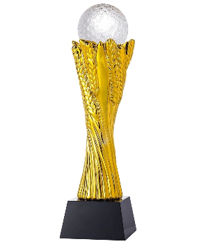 Golden Golf Trophy - 12 Inch - 1