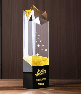 Crystal Star Trophy - 10 inch - 1